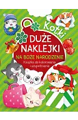 Kotki. Duże naklejki na Boże Narodzenie. Książka do kolorowania i uzupełniania