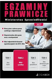 Egzaminy Prawnicze Ministerstwa Sprawiedliwości 2027. Tom,zbiorowe opracowanie