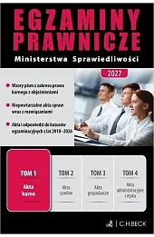 Egzaminy Prawnicze Ministerstwa Sprawiedliwości 2027. Tom 1. Akta karne