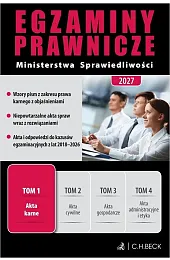 Egzaminy Prawnicze Ministerstwa Sprawiedliwości 2027. Tom 1. Akta karne