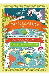 Dinozaury do kolorowania - z kredkami dookoła świata