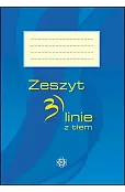Zeszyt 3 linie z tłem