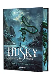 Husky i jego biały kot Shizun.,Rou Rou Bao Bu Chi