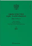 Orzecznictwo Sądu Najwyższego. Izba Cywilna