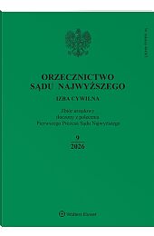 Orzecznictwo Sądu Najwyższego. Izba Cywilna